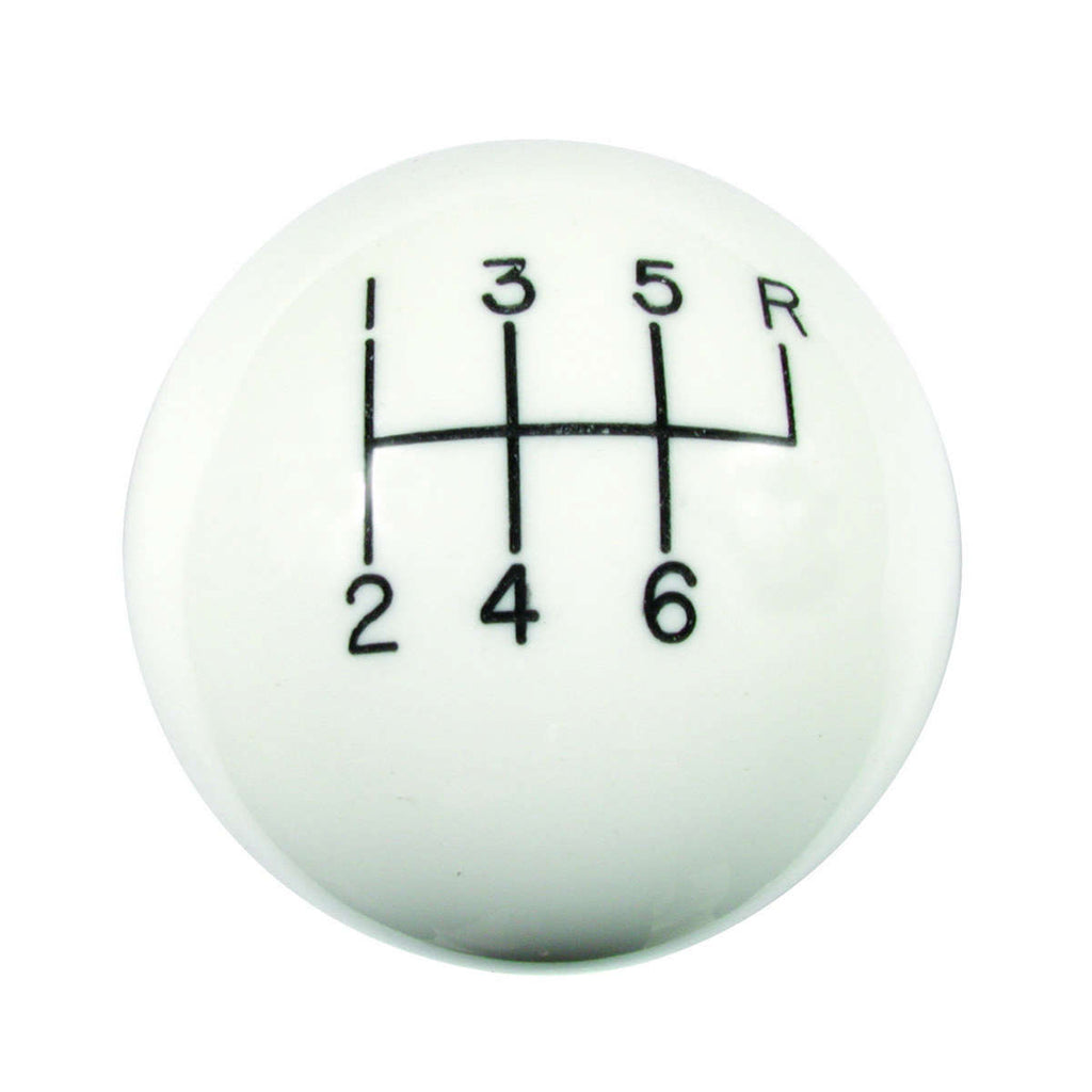 F-Body 6-Speed White Classic Shift Knob