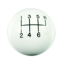 Cargar imagen en el visor de la galería, Classic 6-Speed Shift Knob White (3/8-16)