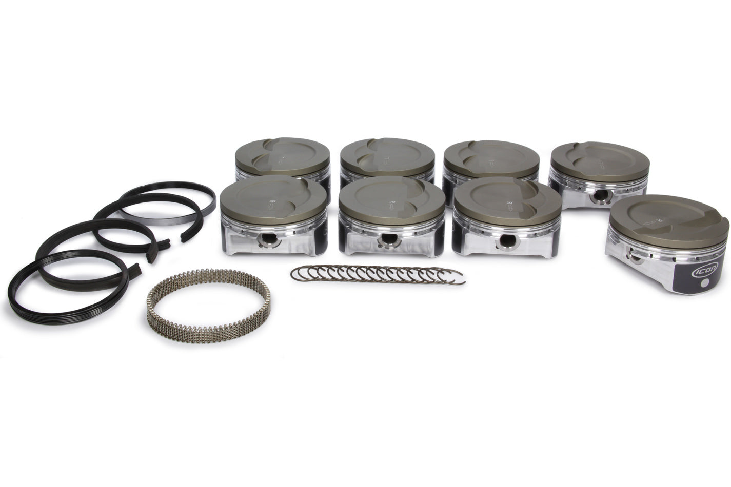Icon Forged Pistons LS 6.0/6.2L Dish Forged Piston/Ring Set 4.010