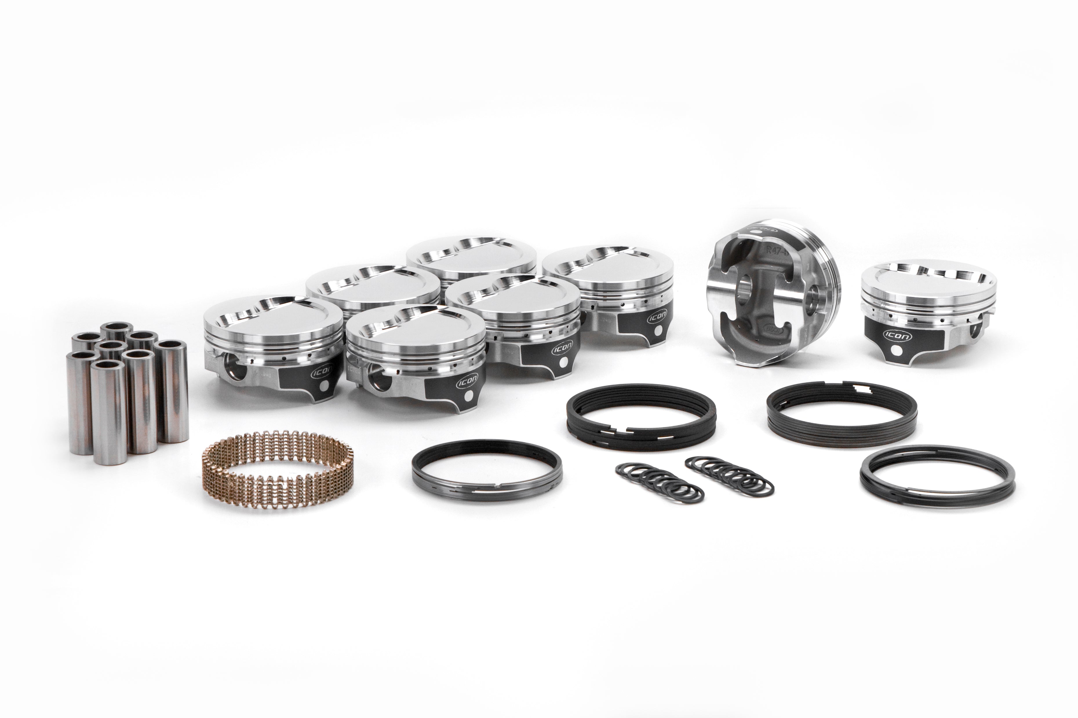 Icon Forged Pistons SBF Dished Forged Piston Set 4.030 Bore -12.6cc