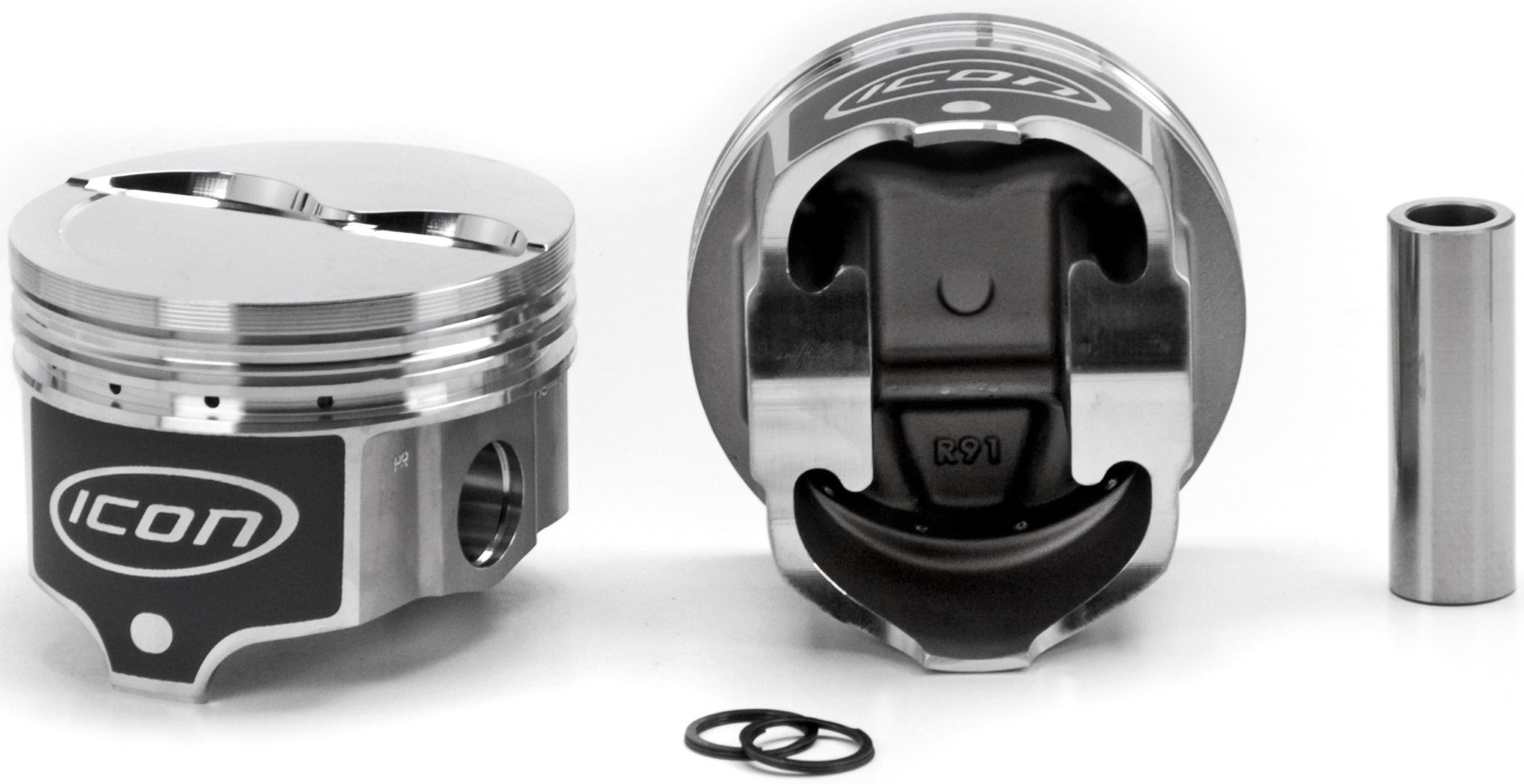 Icon Forged Pistons BBM Dished Piston Set 4.350 Bore  -12cc