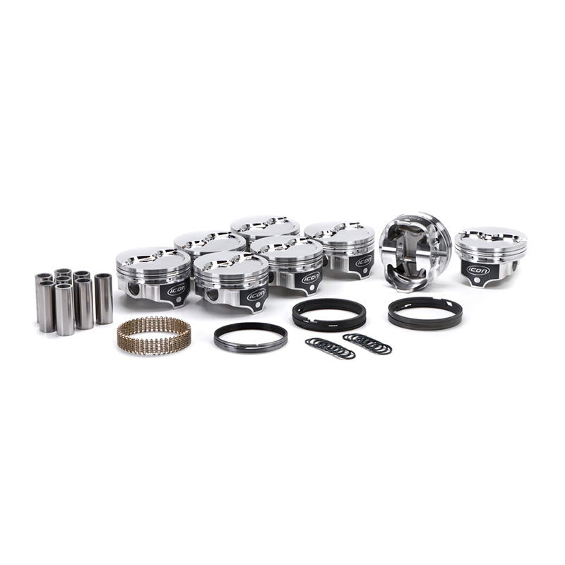 Icon Forged Pistons BBM Dished Piston Set 4.350 Bore  -26.7cc