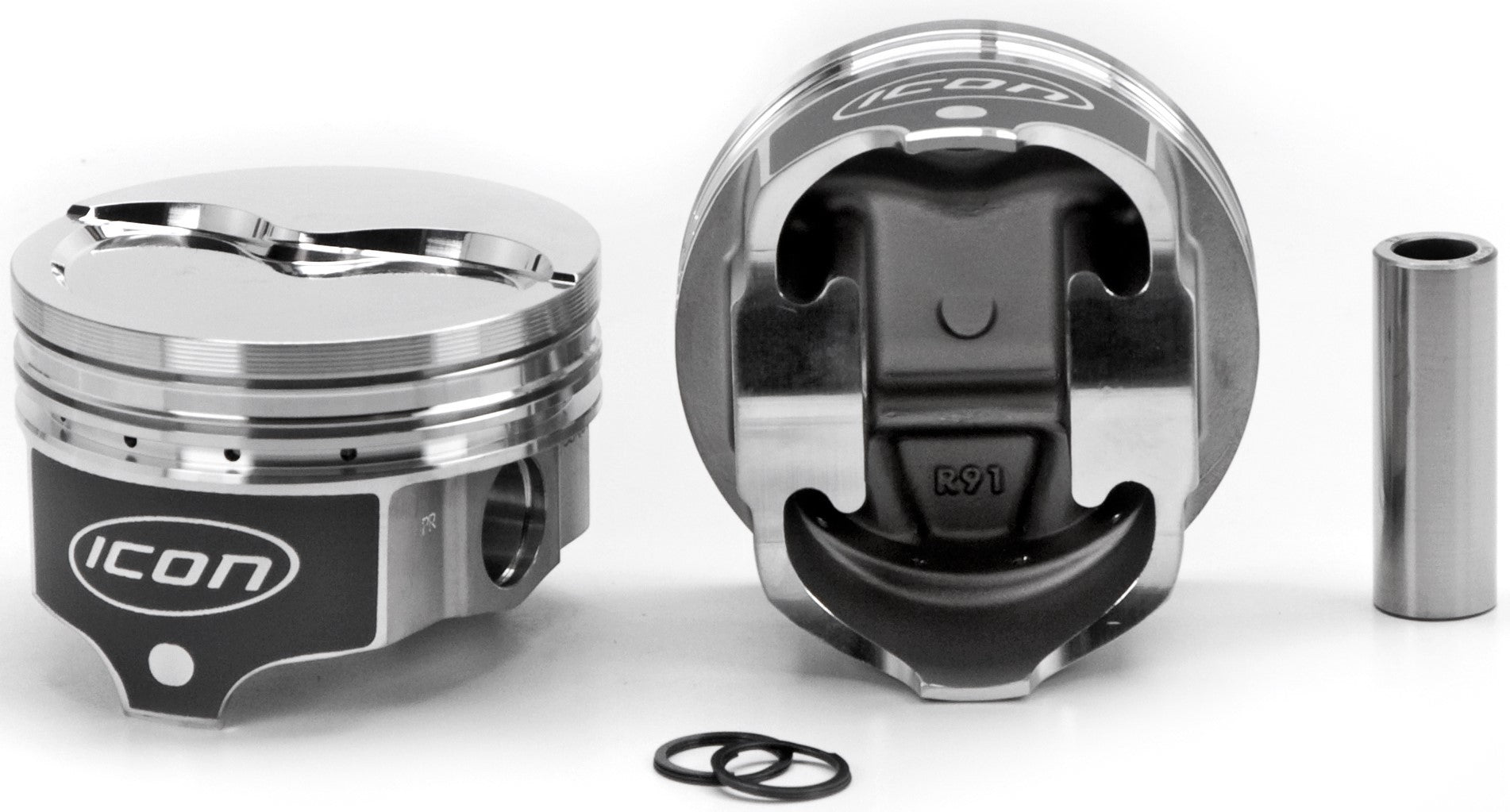 Icon Forged Pistons BBM FT Piston Set  4.360 Bore -4.5cc