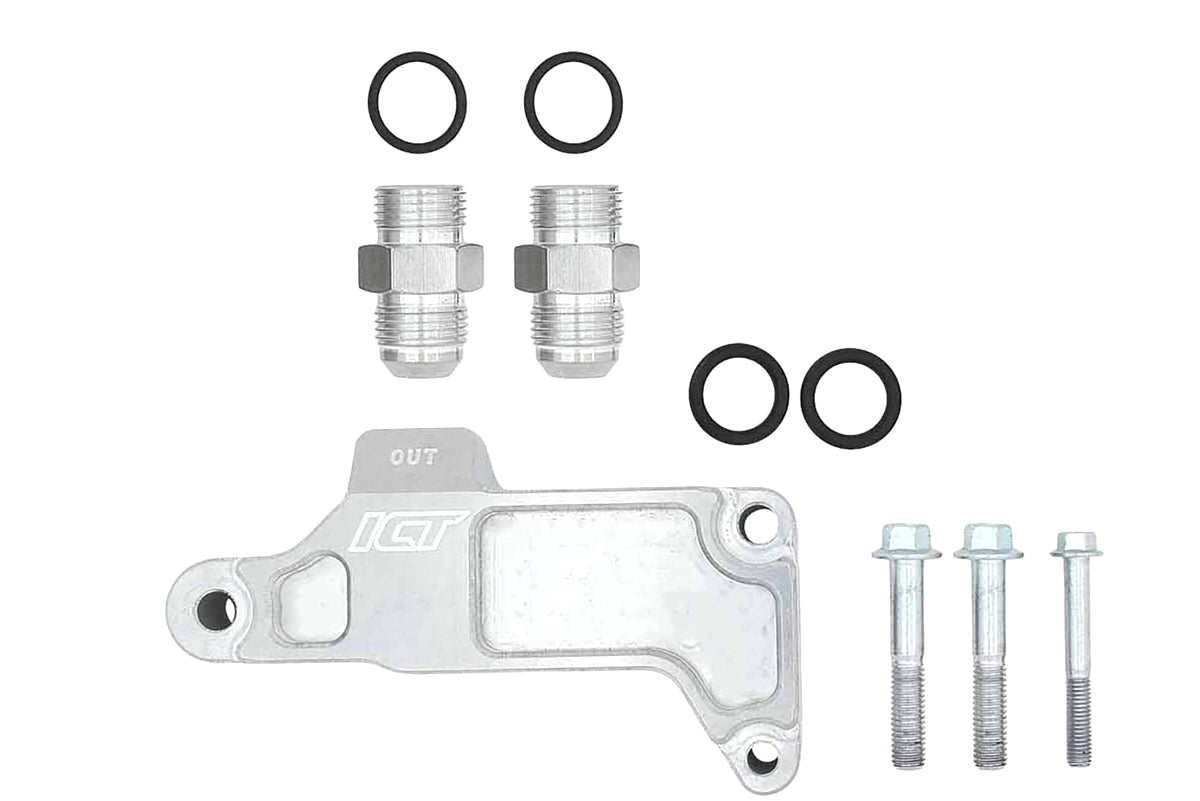 ICT Billet Remote Oil Filter Adapter