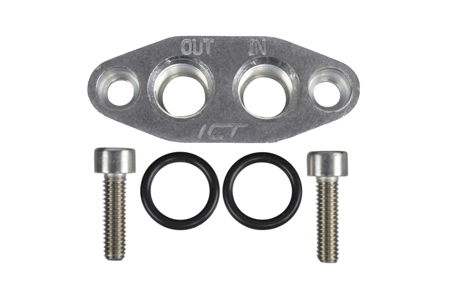 ICT Billet Oil Cooler Adapter -6AN ORB Oring In/Out