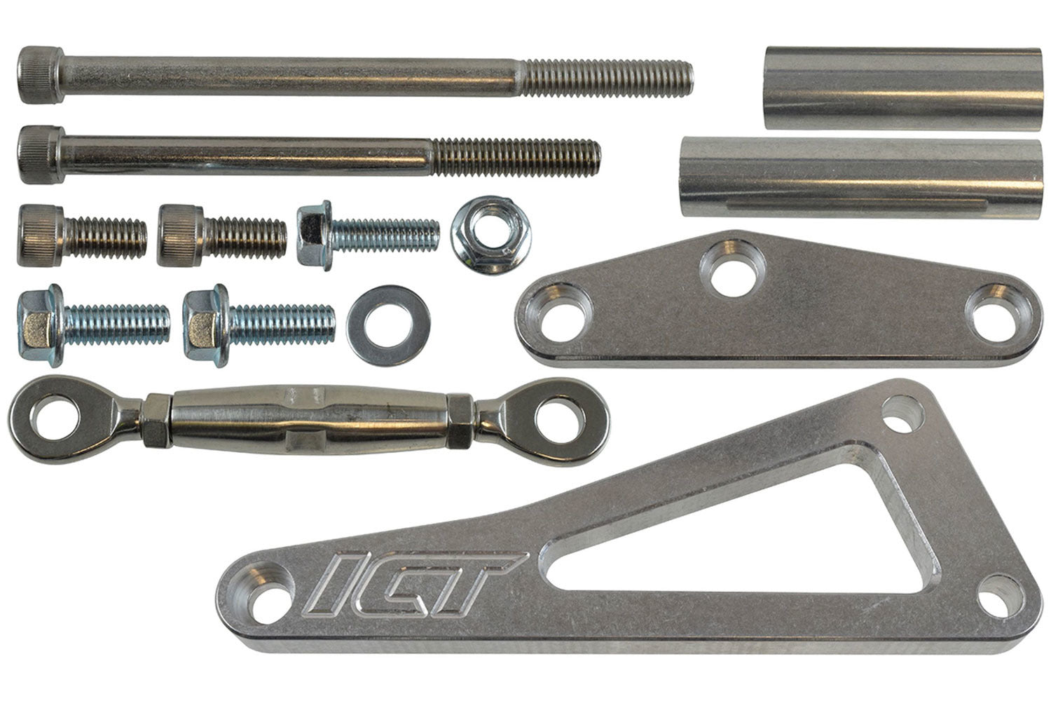 ICT Billet BBC Alternator Bracket uses Long Water Pump