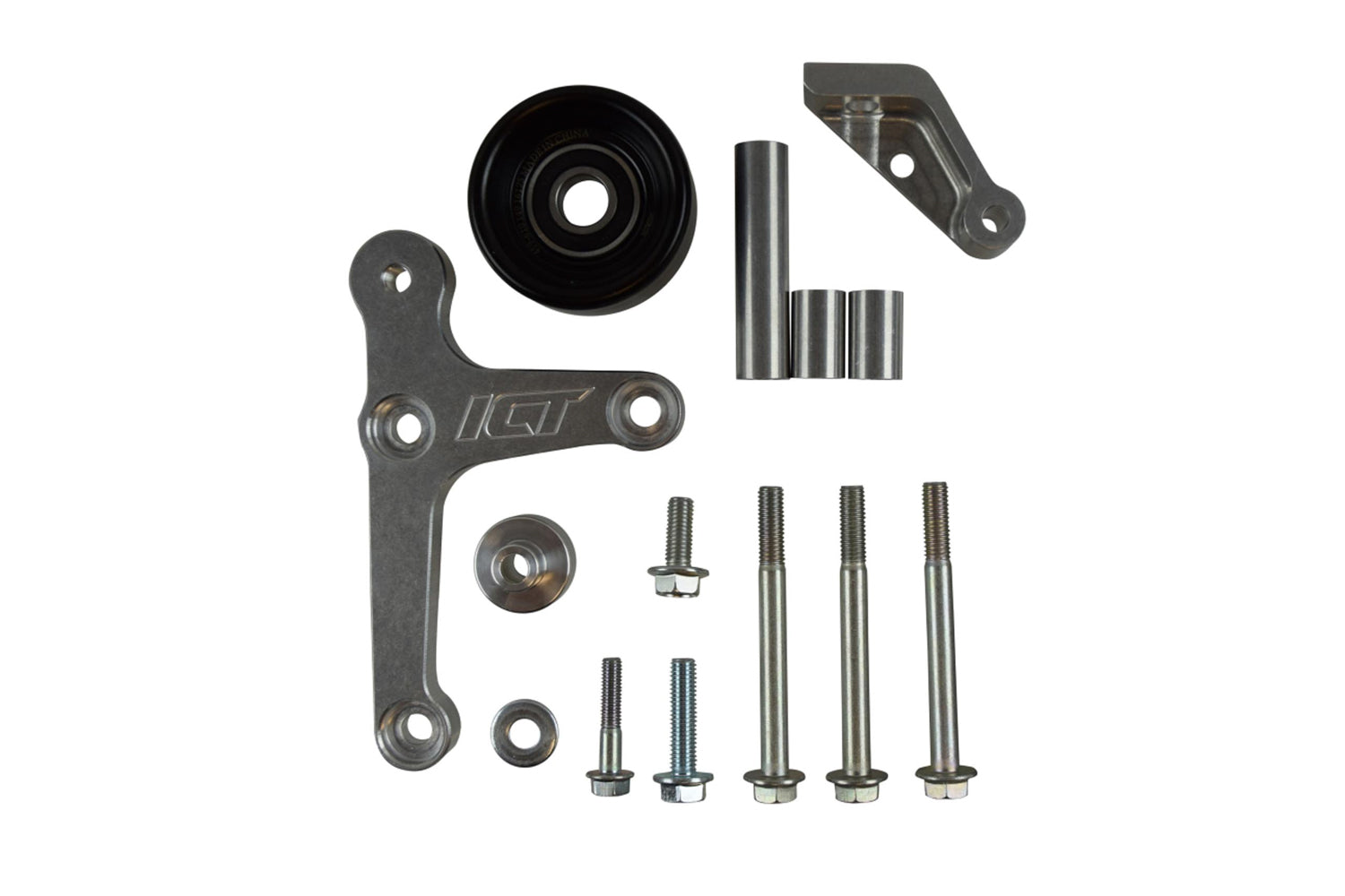 ICT Billet LS1 Alternator Bracket C omplete Idler Pulley Cam
