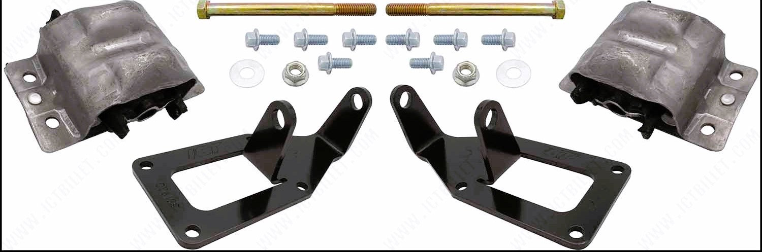 ICT Billet 82-92 GM F-Body LS Swap Engine Mount Kit