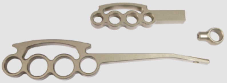 IDIDIT Billet Aluminum Grip Style Lever Kit — Gold Anodized