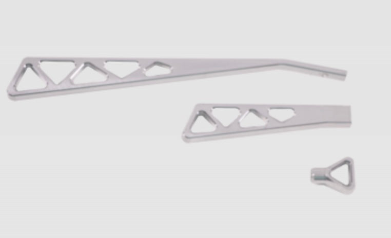 IDIDIT Billet Lever Kit Brushed Aluminum Truss Style