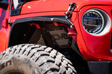 DV8 Offroad 18+ Jeep JL/20+ Jeep JT Inner Fender; Black; Front