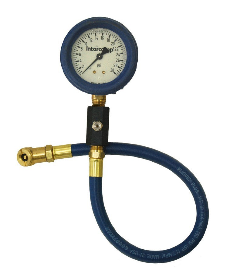 Intercomp Deluxe Air Gauge 2.5in 0-30 Liquid Filled
