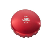 Cargar imagen en el visor de la galería, JAZ Products 2-5/8 Billet Twist Fuel Cap - Red Anodized