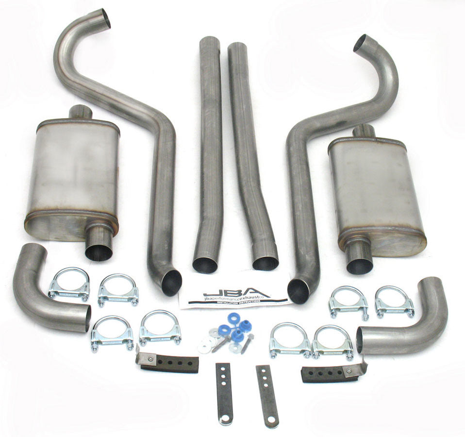 JBA PERFORMANCE EXHAUST Exhaust System w/Turndws - 67-70 Mustang