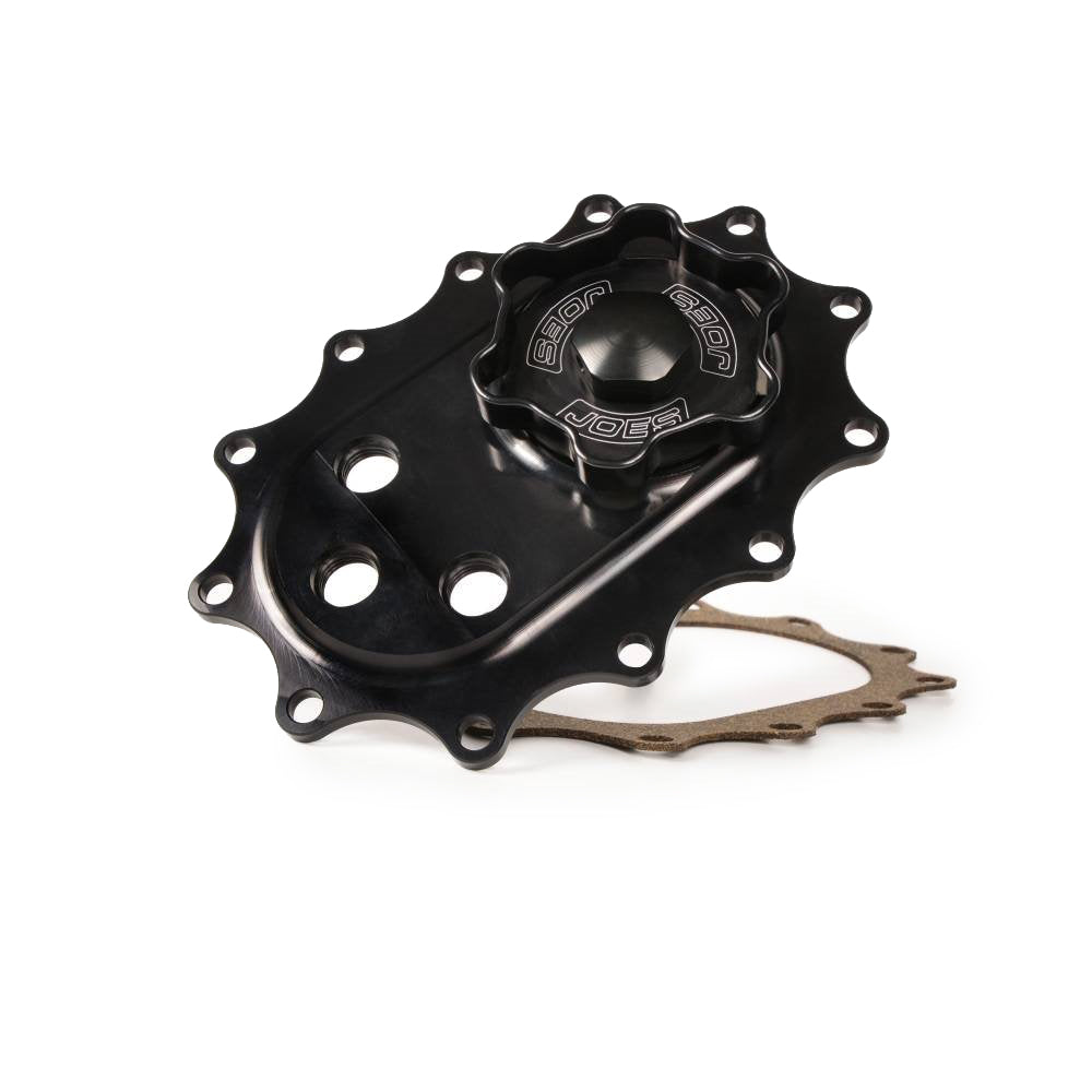 JOES Racing Products Fuel Filler Top Plate W/ Vent And 6an Ports