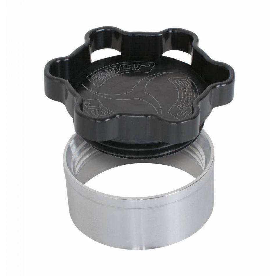 JOES Racing Products Filler Cap with Weld-In Bung Alum  2in ID Black