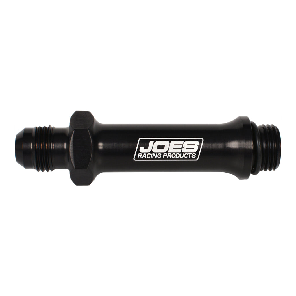 JOES Racing Products Port Fitting -6an Extended Black