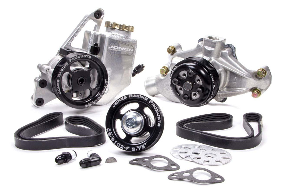 Jones Racing Products Serpentine Drive Kit - SBC w/P/S & W/P