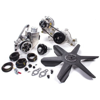 Jones Racing Products Drive Kit HTD SBC Crate P/S W/P & Alt w/Fan