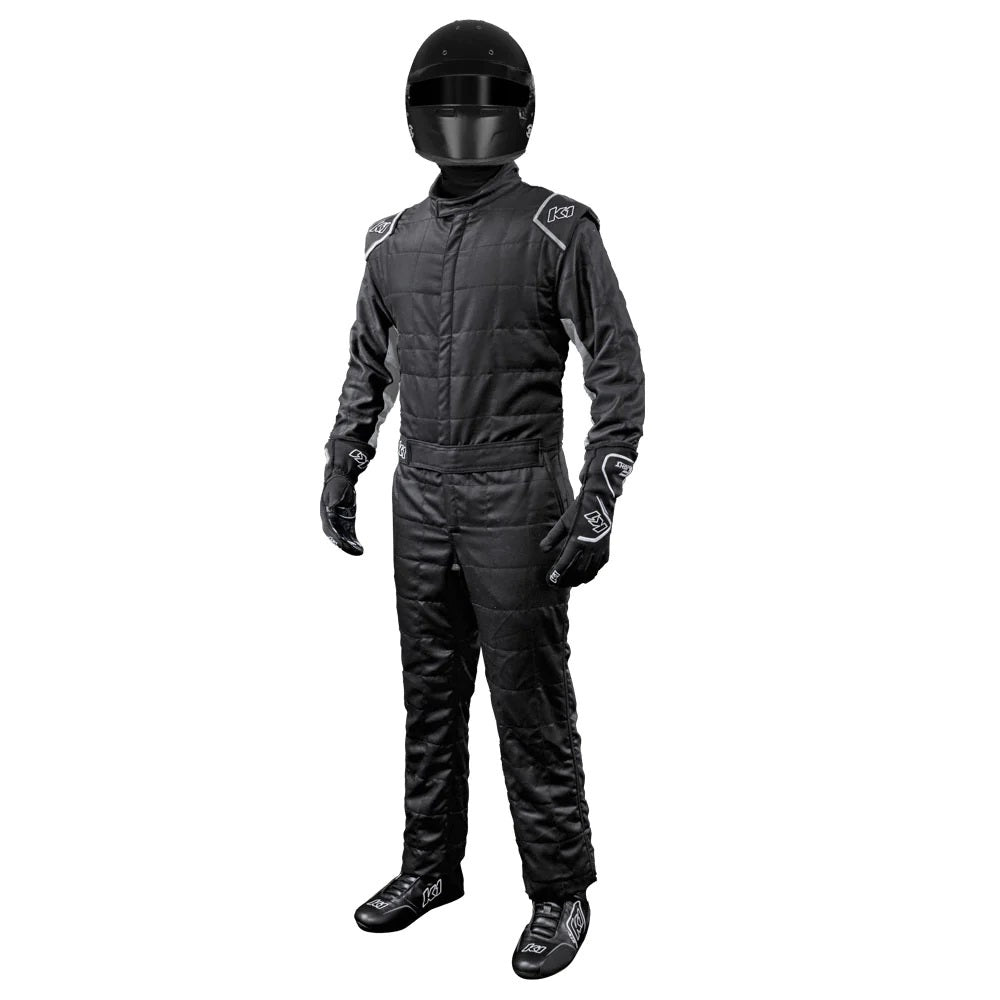 K1 RaceGear Suit Outlaw Small Black / Gray SFI 3.2A/5