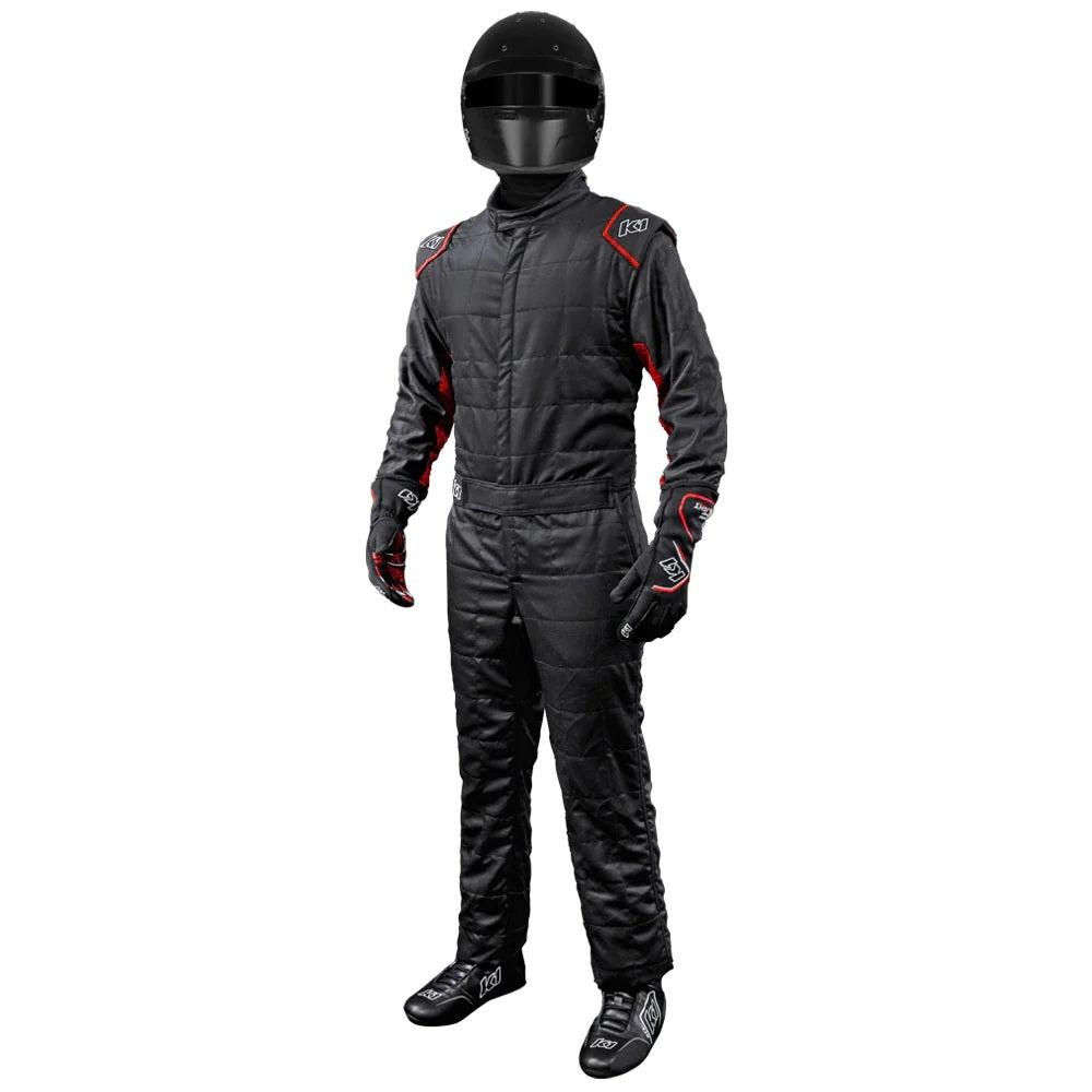 K1 RaceGear Suit Outlaw 3X-Large Black / Red SFI 3.2A/5