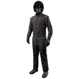 K1 RaceGear Suit Outlaw Small Black / Red SFI 3.2A/5