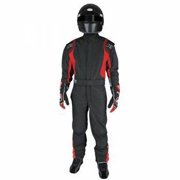 K1 RaceGear Suit Precision II 6X- Small Black/Red