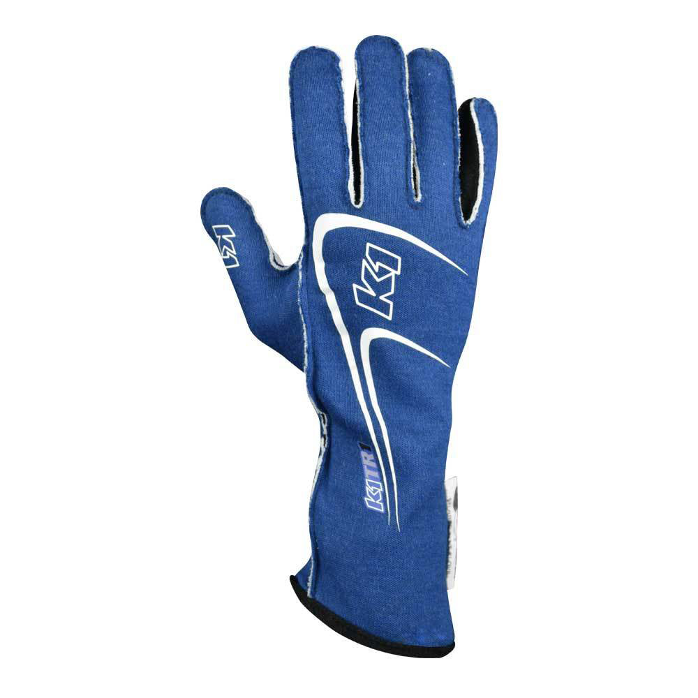 K1 RaceGear Glove Track 1 Blue XX- Small Youth