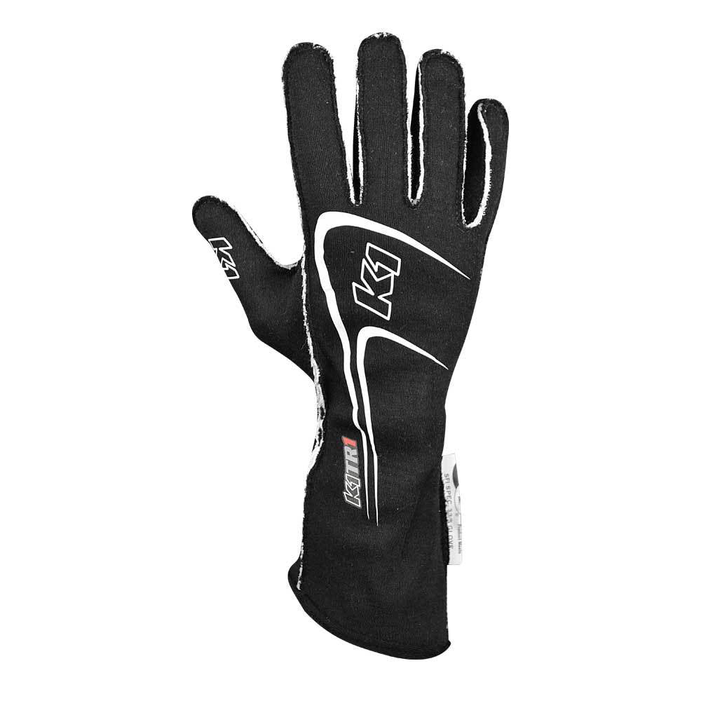 K1 RaceGear Glove Track 1 Black 3X- Small Youth