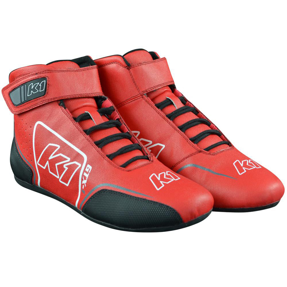 K1 RaceGear Shoe GTX-1 Red / Grey Size 12