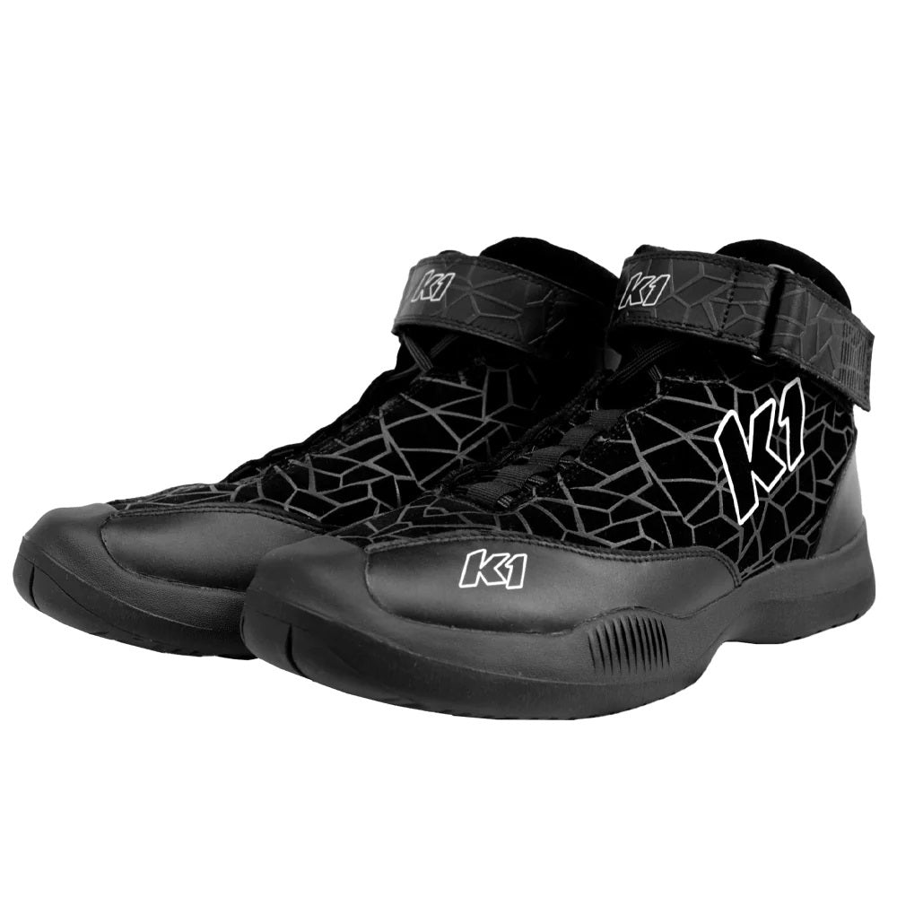 K1 RaceGear Crew Shoe Versus Nomex 10.5 Black SFI 3.3/5