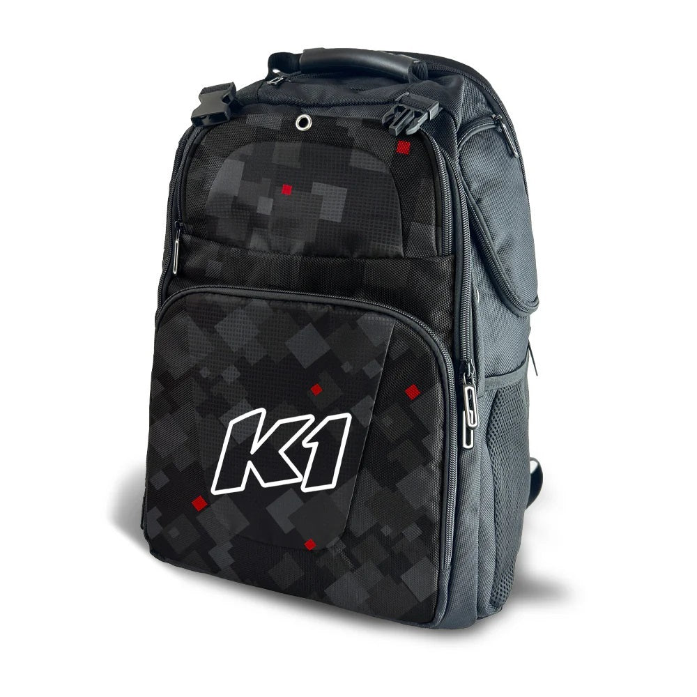 K1 RaceGear Backpack Quest Lifestyle Black  Red  Grey