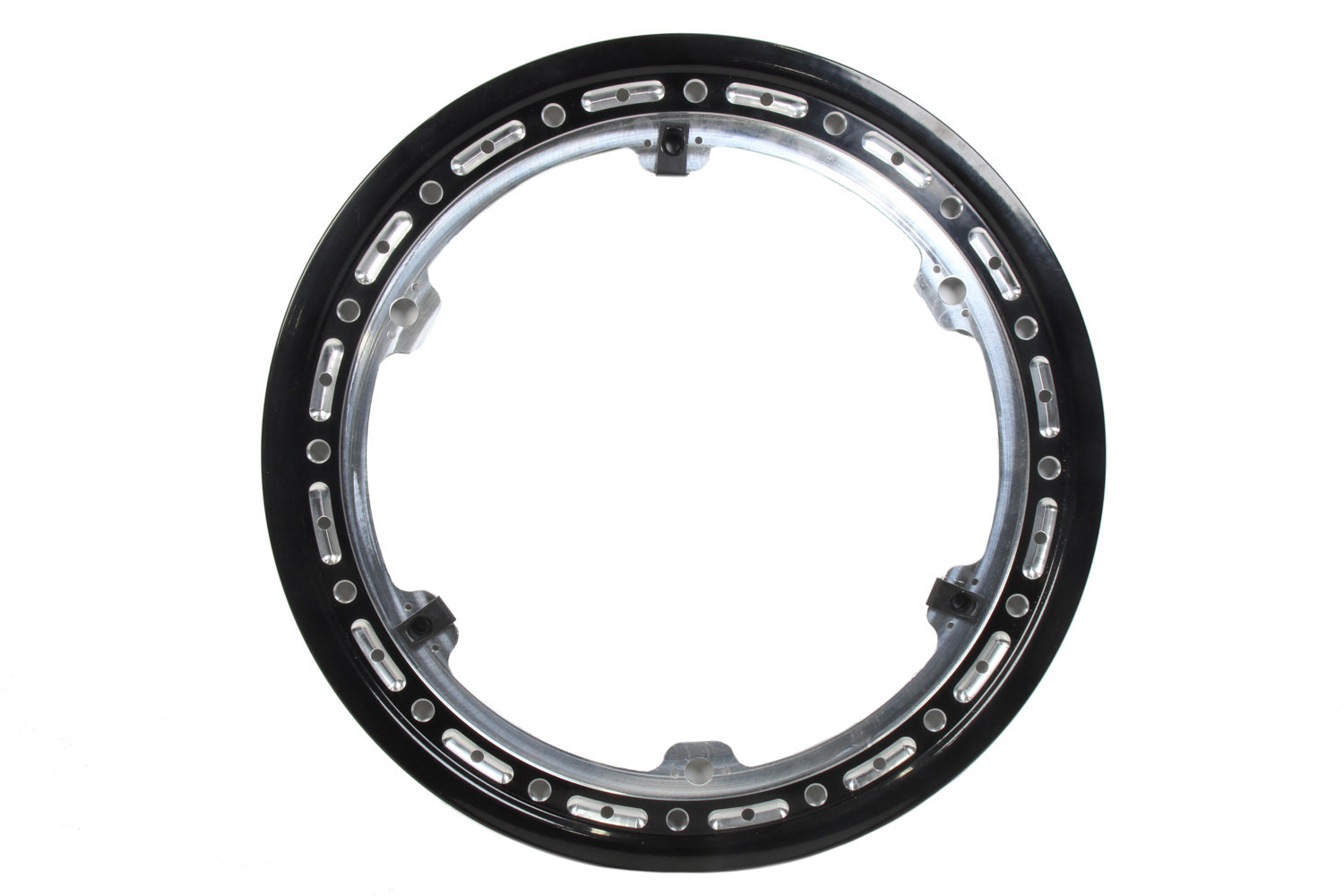 Keizer Aluminum Wheels Beadlock Ring Black 15in w/3 Threaded Tabs