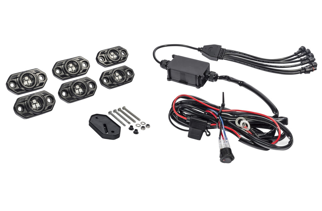 CRL 6 PC RGB Rock Light Kit