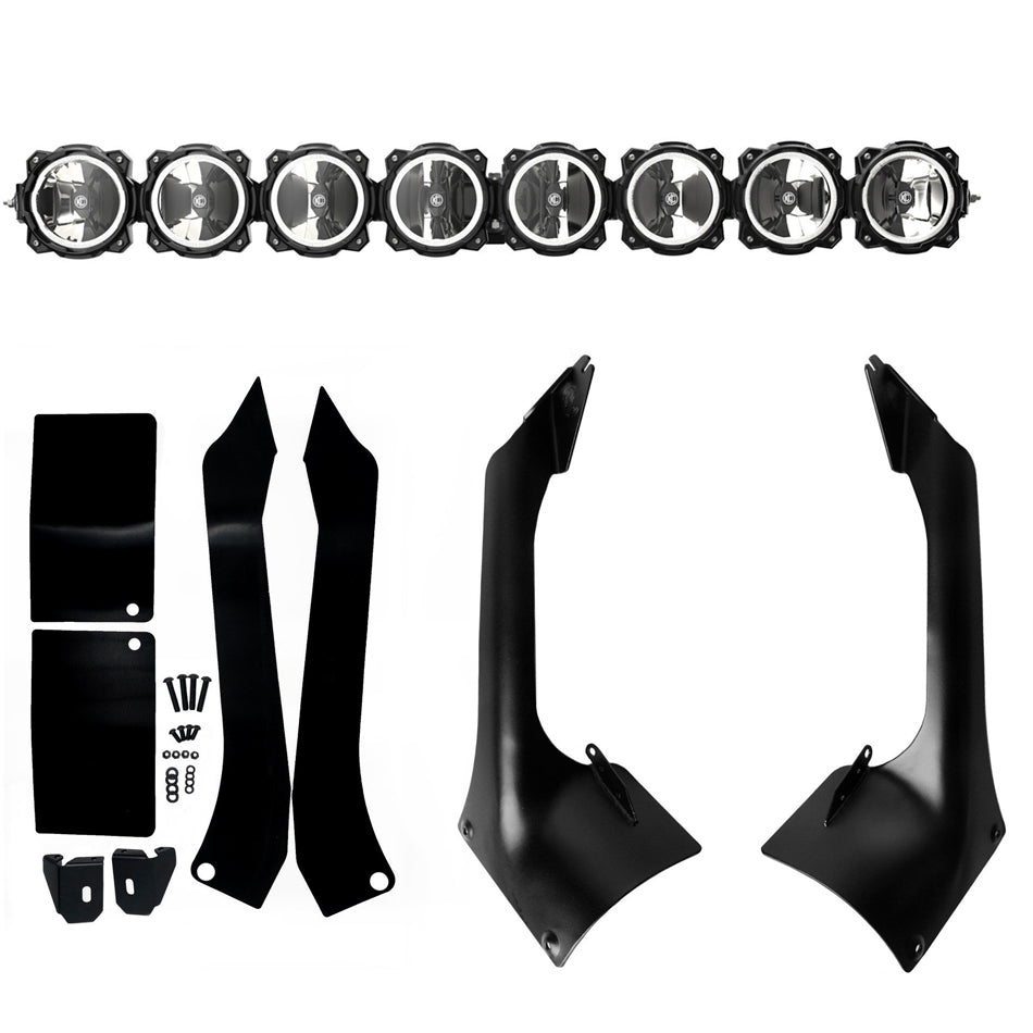 KC HiLiTES Pro6 LED Overhead 8 Ligh t  18-  Jeep Wrangler JL