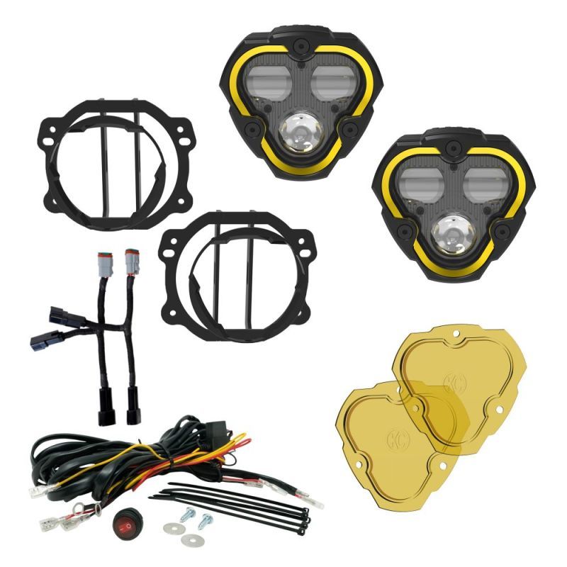 KC HiLiTES Flex Era 3 Dual Mode SAE Fog Light Kit Pair