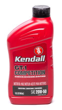 Load image into Gallery viewer, Kendall Kendall 20w50 GT-1 High Performance Oil 1qt