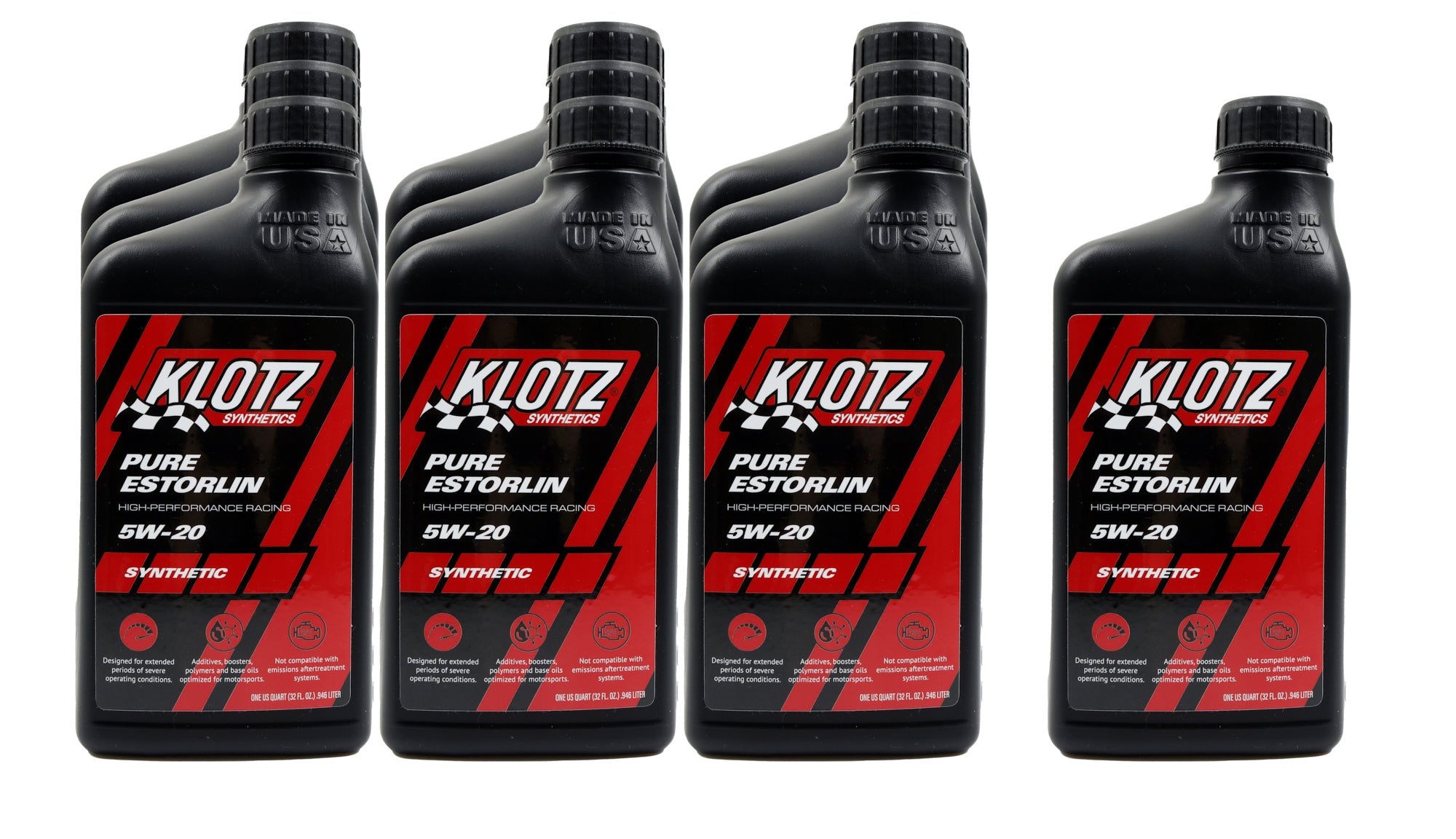 Klotz Oil Pure Estorlin Synthetic Oil 5w20 Case 10x1 Quart