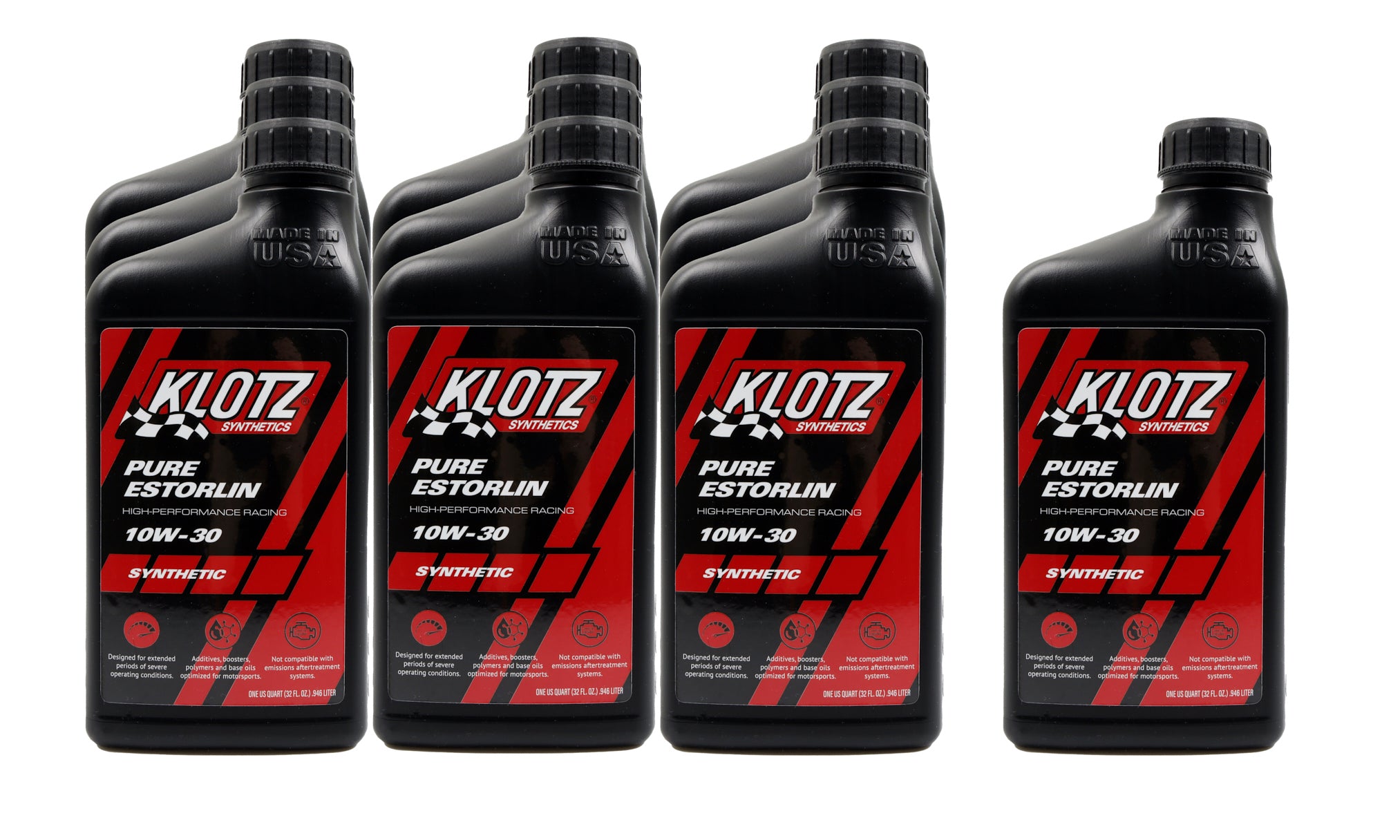 Klotz Oil Pure Estorlin Synthetic Oil 10w30 Case 10x1 QT