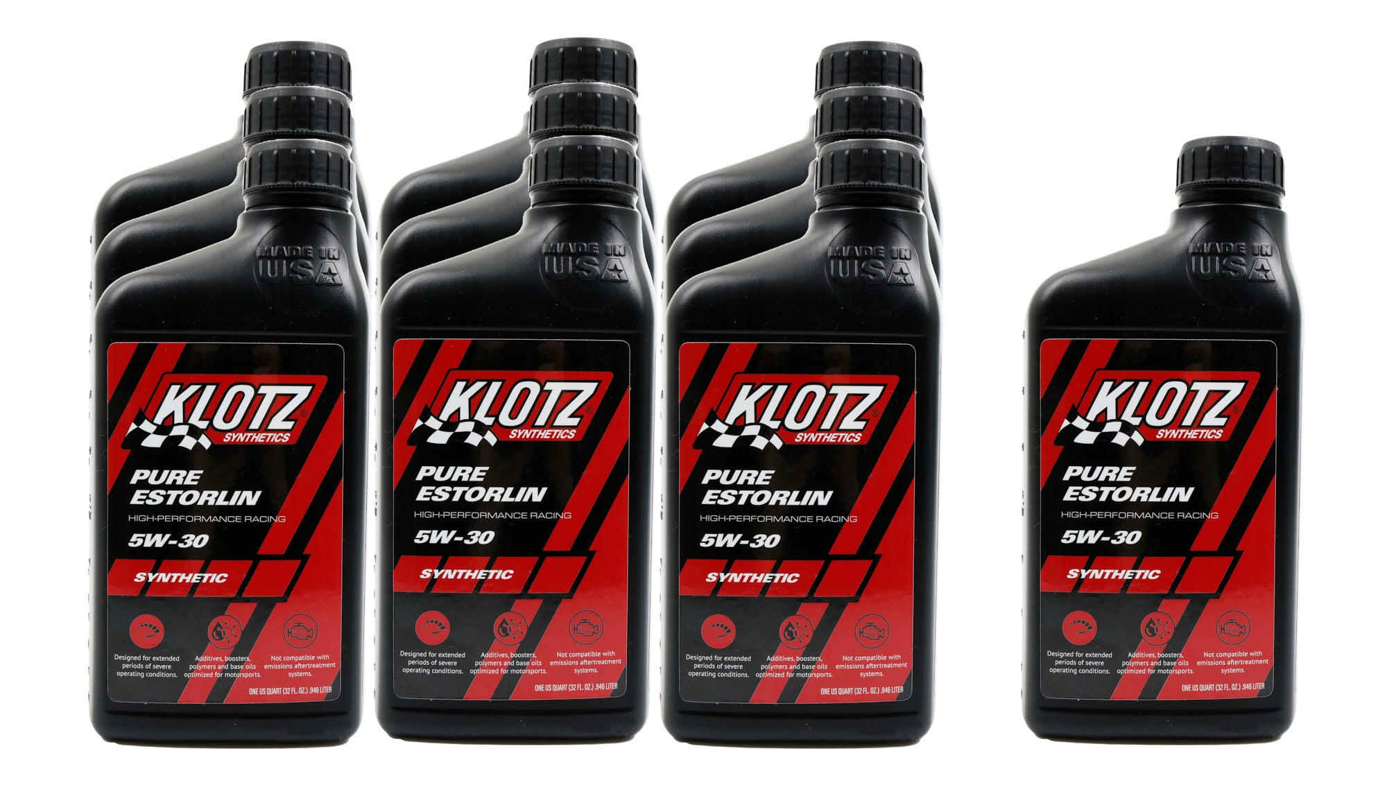 Klotz Oil Pure Estorlin Synthetic Oil 5w30 Case 10x1 Quart