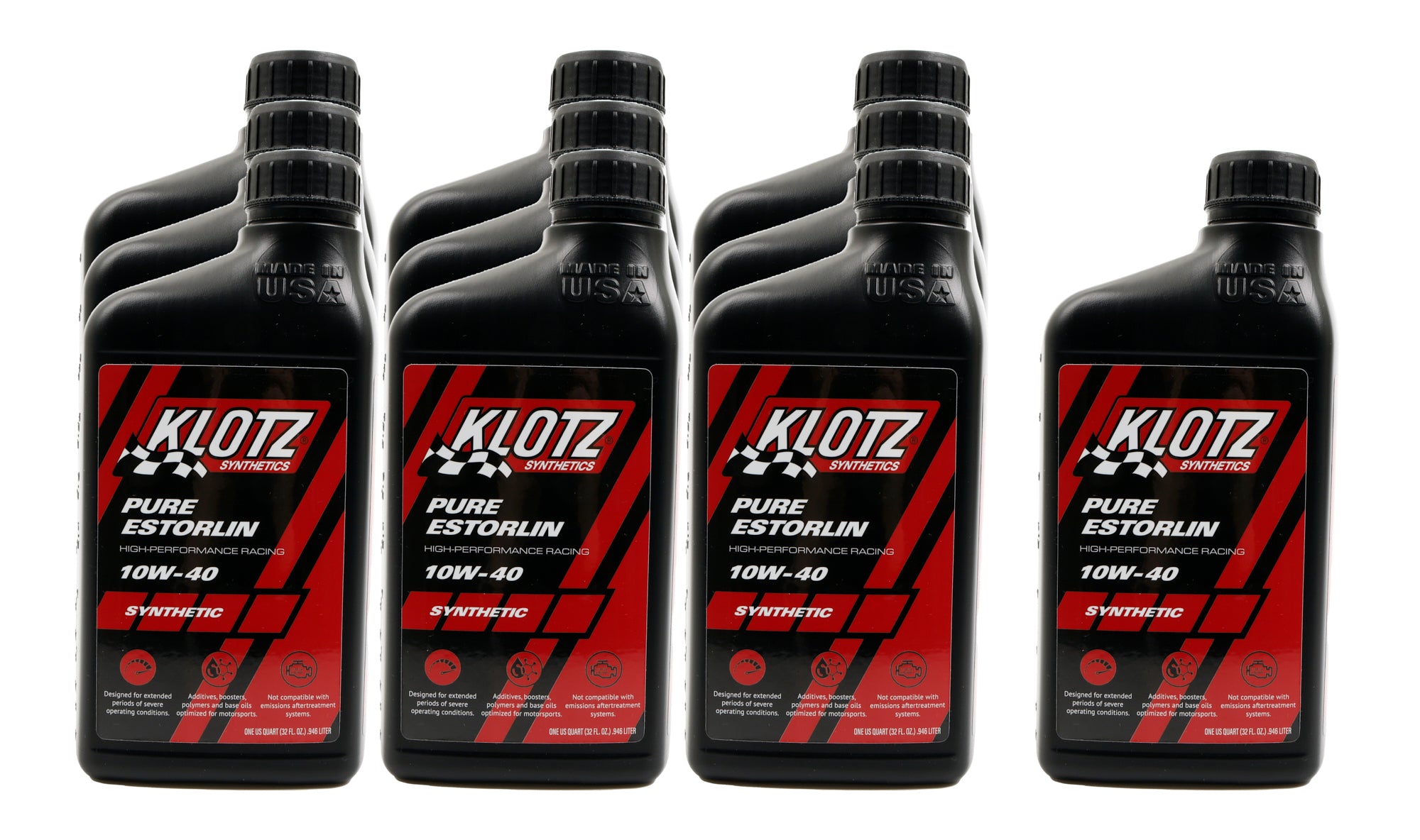 Klotz Oil Pure Estorlin Synthetic Oil 10w40 Case 10x1 Qt