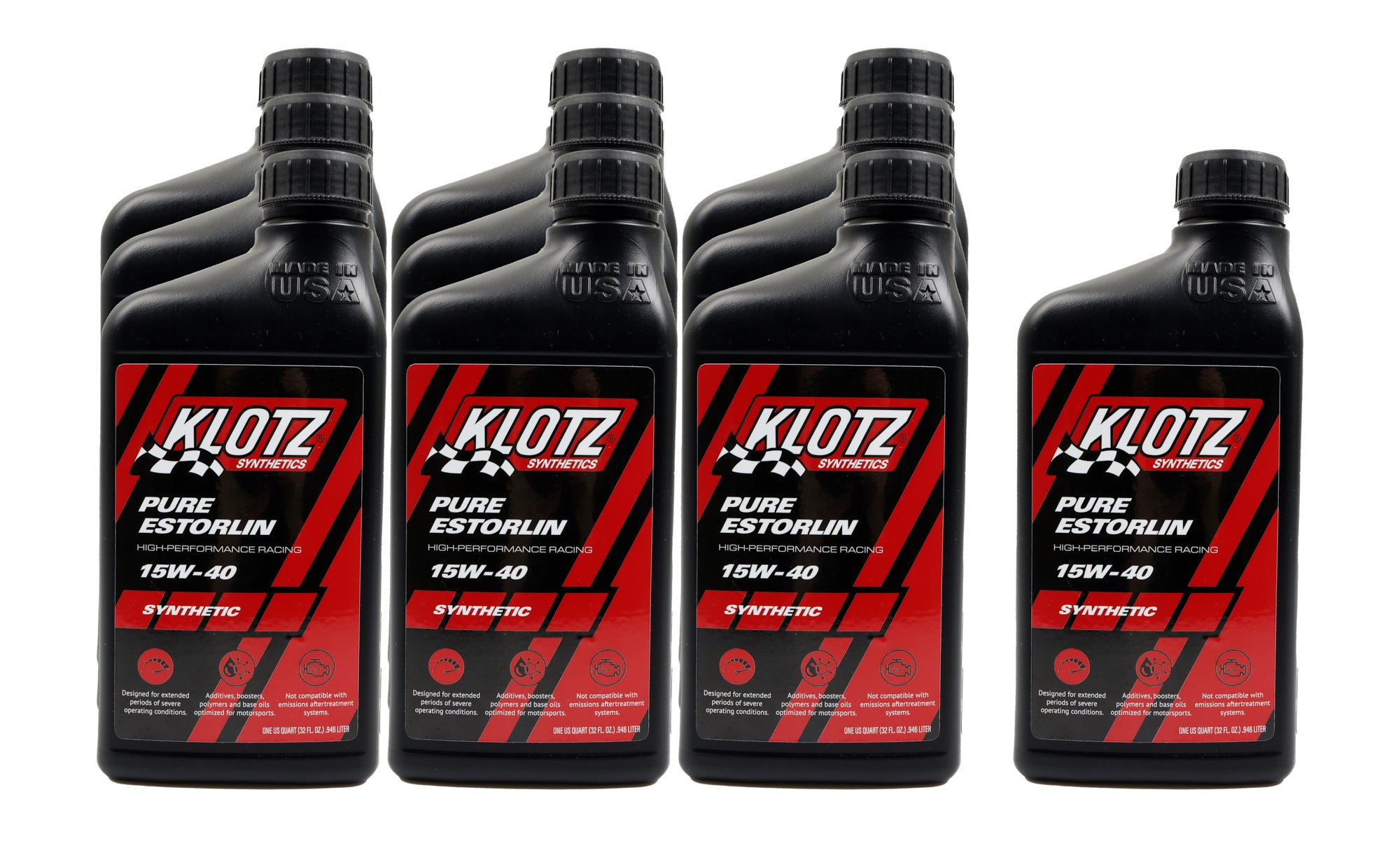 Klotz Oil Pure Estorlin Synthetic Oil 15w40 Case 10x1 Qt