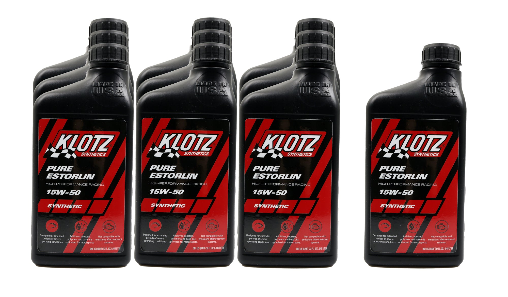 Klotz Oil Pure Estorlin Synthetic Oil 15w50 Case 10x1 Qt