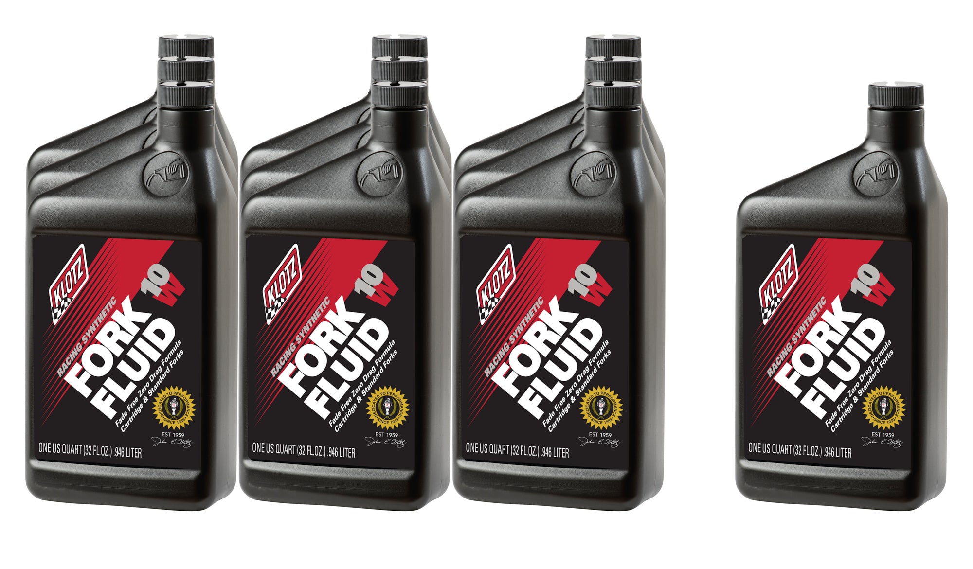 Klotz Oil 10W Racing Synthetic Shock Oil Case 10x1Qt