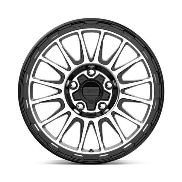 KMC Wheels KM542 16X7 5X110 S-BLK MACH 30MM