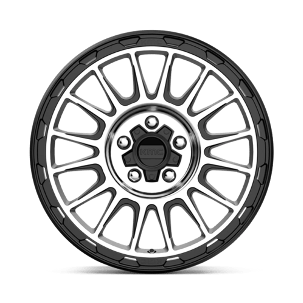 KMC Wheels KM542 17X8 5X4.5 S-BLK MACH 35MM