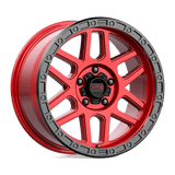 KM544 17X9 5X5.0 C-RED BLK-LP -12MM