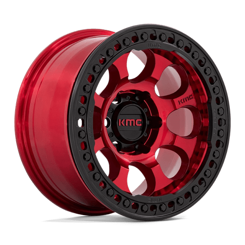 KM237 17X9 5X5.0 C-RED-BLK-RG -12MM