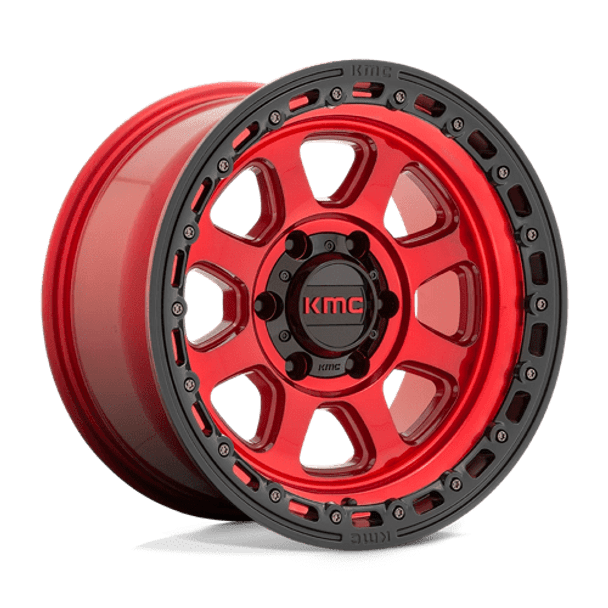 KMC Wheels KM548 20X9 8X6.5 C-RED BLK-LP 18MM