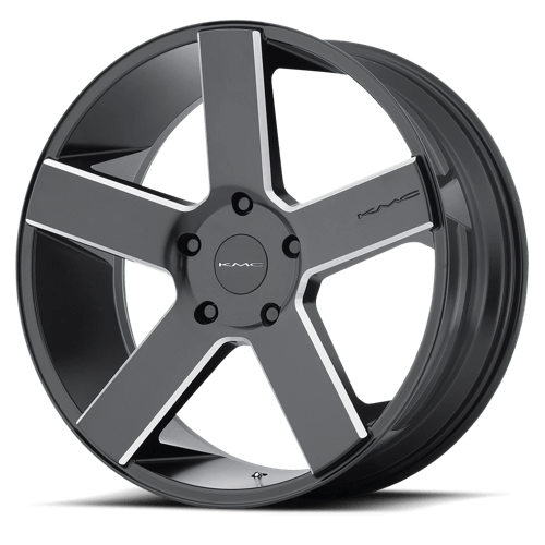 KM690 22X9 6X5.5 G-BLK MILL 30MM